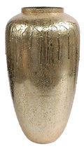 Oman Vase Drip Gold D20H38