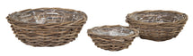 Laura Round Low Basket -F- Natural S3 D27/45H11/1
