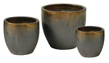 Glazed Egg Pot Bronze S3 D22/38H21/32