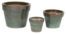 Glazed Basic Pot Moss Green S3 D18/38H15/30