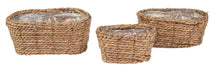 Around Oval Basket Natural S3 L21/30W11/20H11/13