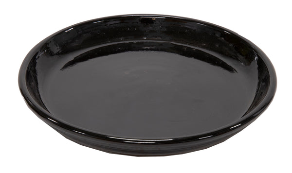 Glazed Saucer Shiny Black D45H5.5