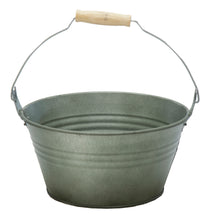 Zinc Vintage Green Low Bucket D23H12