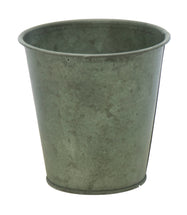 Zinc Vintage Green Pot D12,5H12,5