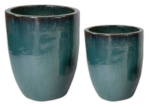 Glazed Egg Vase Celadon S2 D35/45H44/54