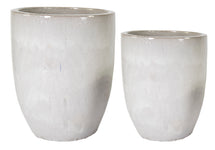 Glazed Egg Vase White S2 D35/45H44/54