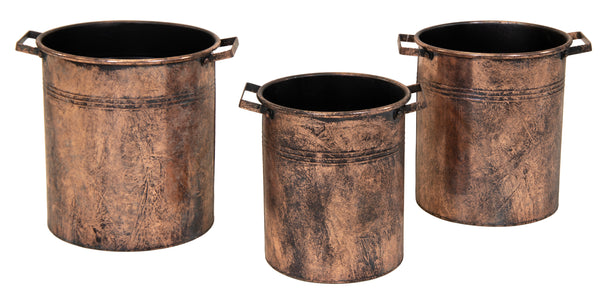 Romans Round Pot Copper S3 D33/45H30/40