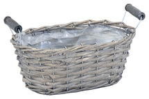 Darling Basket Oval Grey L25W13H10