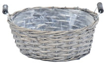 Darling Basket Round Grey D25H10