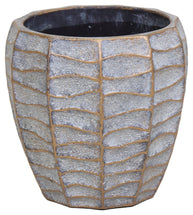 Aurum Egg Pot Wave Bronze D22H21