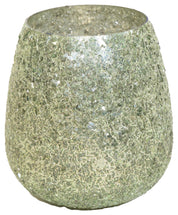 Strass Glass Cauldron Green D16H16.5