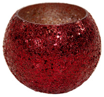 Strass Glass Bowl Red D11H8.5