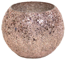 Strass Glass Bowl Pink D13.5H10