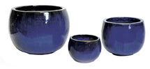 Glazed Pot Bowl Blue S3 D27/53H18/38